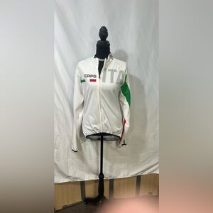 Camo Women's White and Green Cycling Jersey